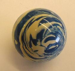 Custom Novelty Billiard Ball For Pool Table Games Blue Ivory